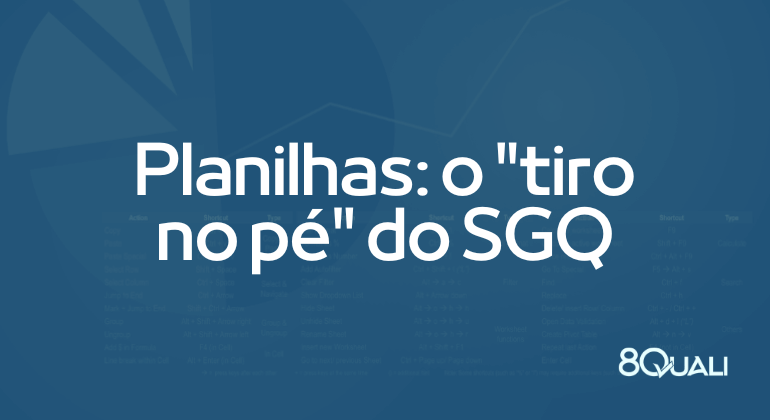 Problemas de tratar não conformidades em planilhas